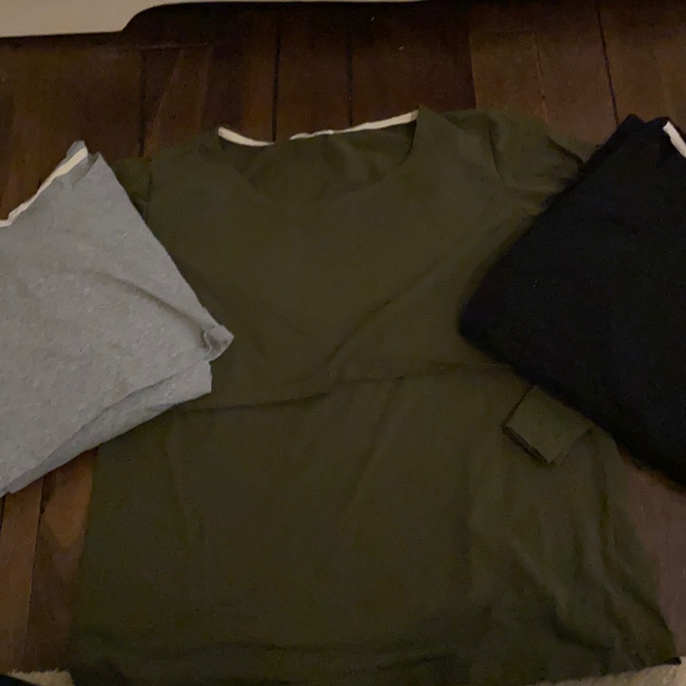 Set of 3 long sleeve nursing shirt